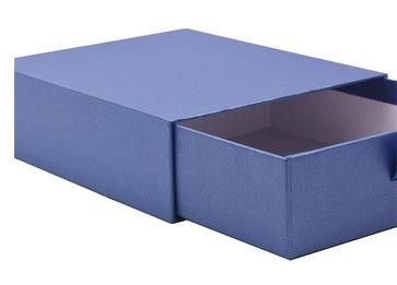 종이상자 저장 서랍 선물 상자 아트지 매트 파란 접이식 박판